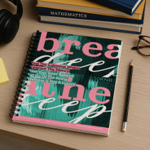 Breathe Deep Hälsa Journal - Motivering Quote