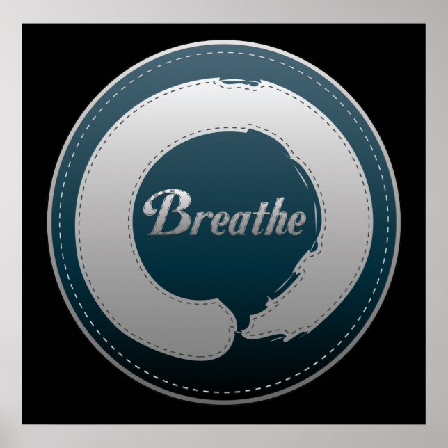 Breathe Enso Stitch Poster (Framsidan)