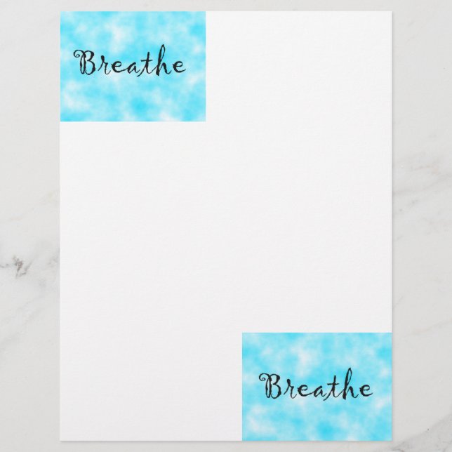 Breathe-flyer Reklamblad (Framsidan)