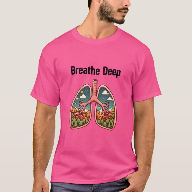 Breathe Free: Natur i Lungorna T Shirt (Framsida)