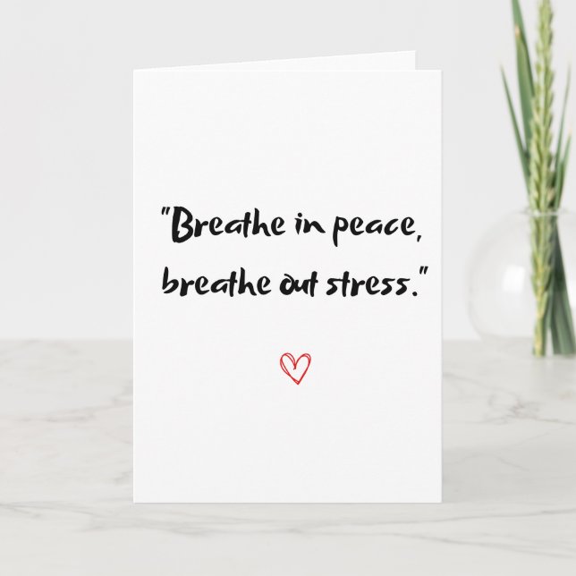 Breathe i fred kort (Framsida)
