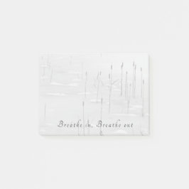 Breathe in, Breathe out lugn vinterdammscen Post-it Block