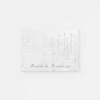 Breathe in, Breathe out lugn vinterdammscen Post-it Block