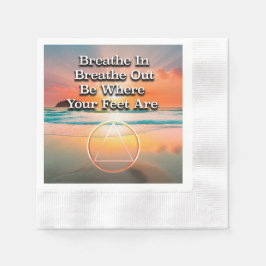 Breathe In Breathe Out Recovery Slogan Sunrise Pappersservett