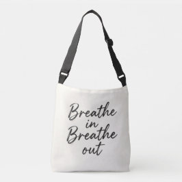 Breathe in, breathe out tote bag axelväska