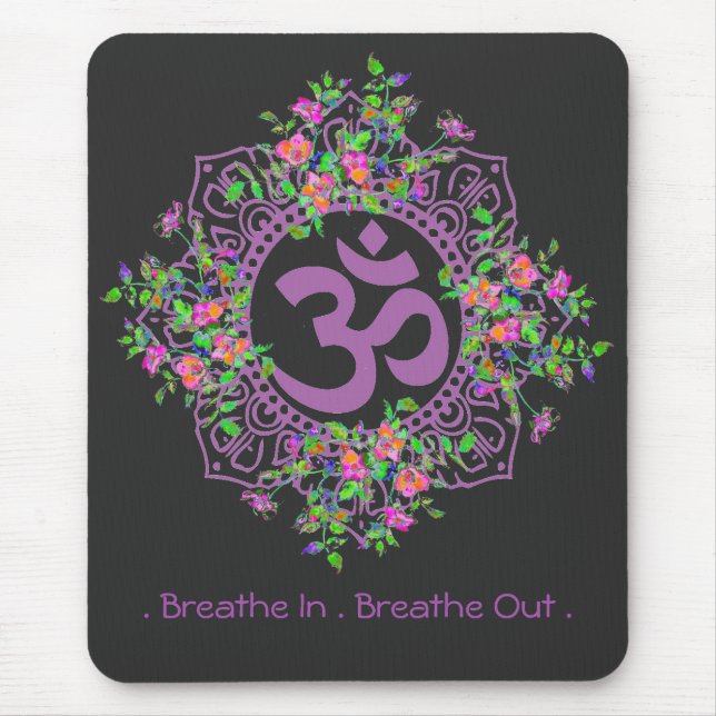 Breathe in - Breathe out, zen, andlig Musmatta (Framsidan)