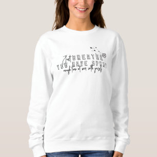 Breathe Inspirational Quote Blommigt Dandelion T Shirt