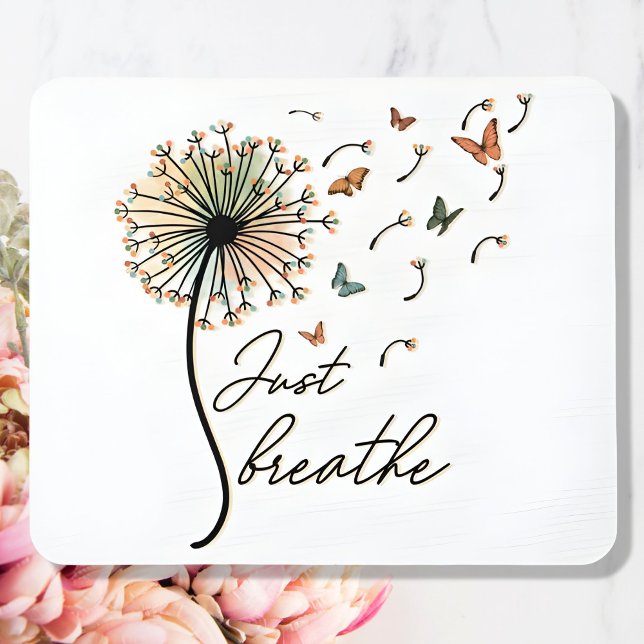 Breathe Inspirational Quote Gift Musmatta (Skapare uppladdad)