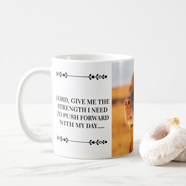 Breathe, Just Breathe Dog Mug Kaffemugg (Med munk)