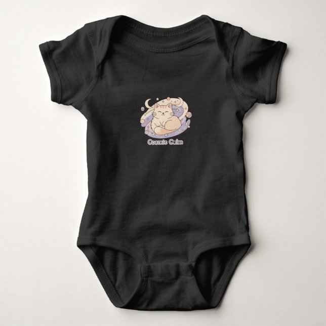 Breathe Kitten Lugn - Cute Baby Bodykostym T Shirt (Framsida)