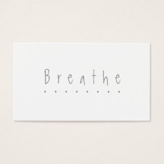 Breathe - kortet för "ta en paus" visitkort