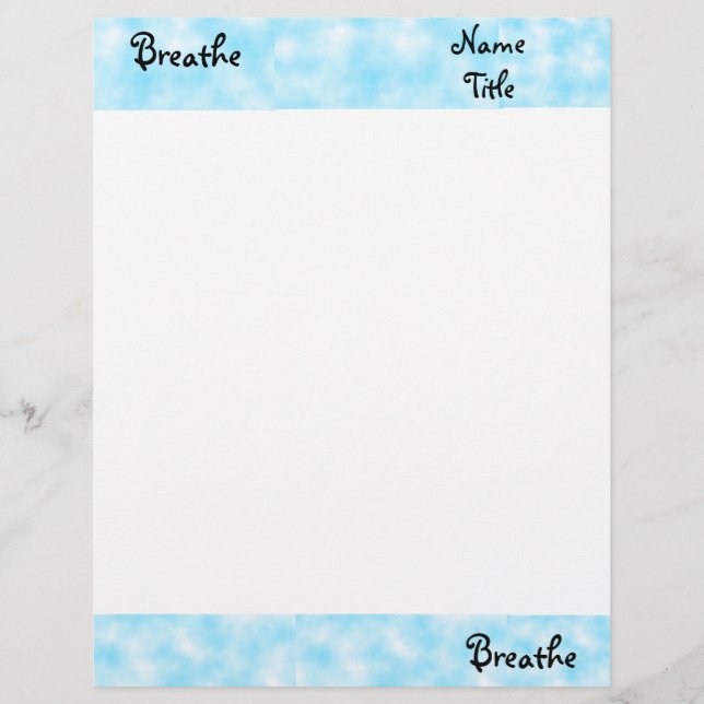 Breathe-letterhead Brevhuvud (Framsida)