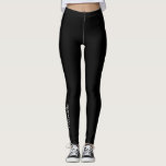 Breathe Lettering Svarta Leggings<br><div class="desc">Svarta Breathe Leggings för vardagsbruk eller träning. Nedre högra benet har ordet "Breathe".</div>
