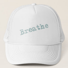 Breathe Minimalist Grungy Distress Typography Keps