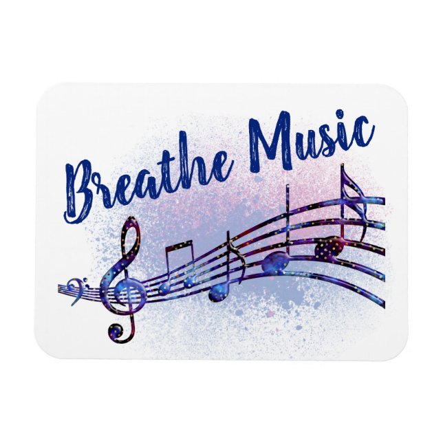 Breathe Music MoonDreams Music Logotyp Magnet (Horisontell)