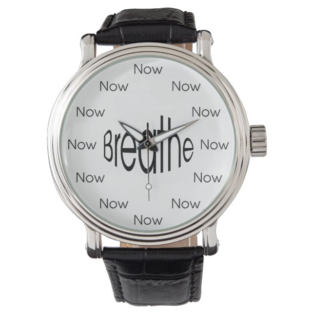 Breathe Now är Zen™ Mindfulness Meditation Watch Armbandsur (Framsida)