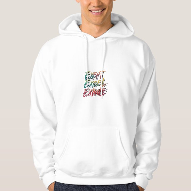 Breathe och Achieve Hoodie (Framsida)