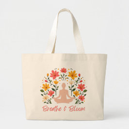 Breathe och Bloom Meditation Jumbo Tote Bag Tygkasse