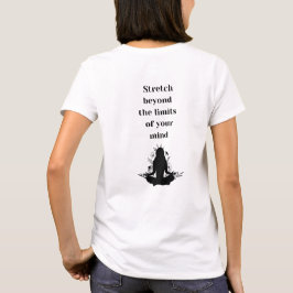 Breathe och Stretch Yoga WITHE T Shirt