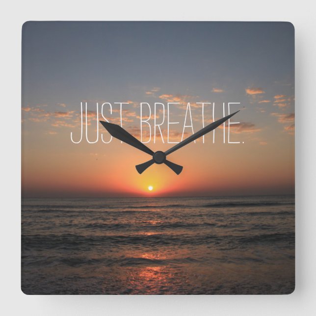 Breathe-offert Fyrkantig Klocka (Framsida)
