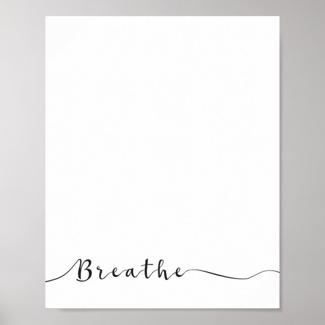 Breathe Ord Art Poster (Framsidan)
