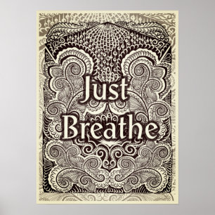 Breathe - Positive Quote's Poster