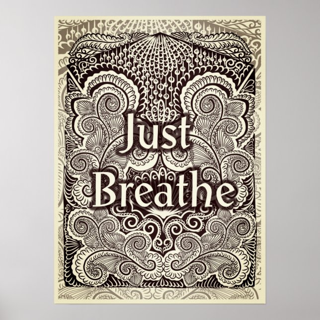 Breathe - Positive Quote's Poster (Framsidan)
