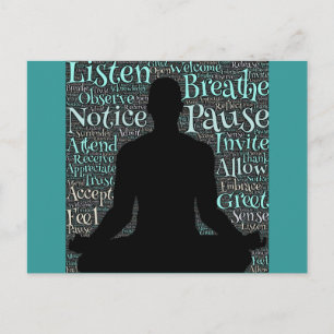 Breathe Postcard Vykort