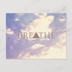 Breathe Postcard Vykort