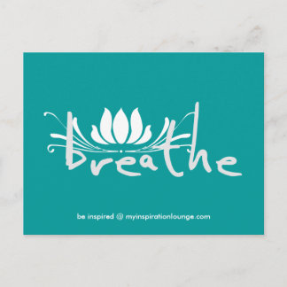 Breathe Postcard Vykort