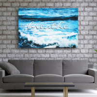 Breathe Quote Hawaii Turquise Ocean Vågar Photo
