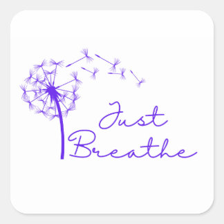 Breathe Sticker Fyrkantigt Klistermärke