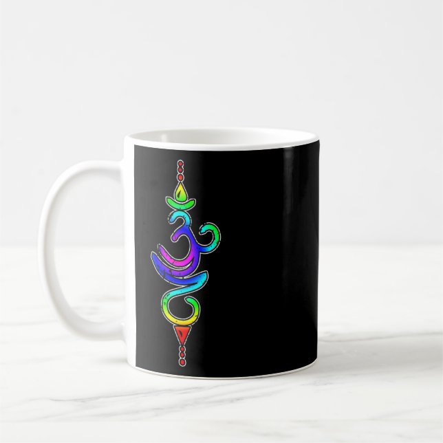 Breathe Symbol Chakra Mindfulness Hinduism Breathi Kaffemugg (Vänster)