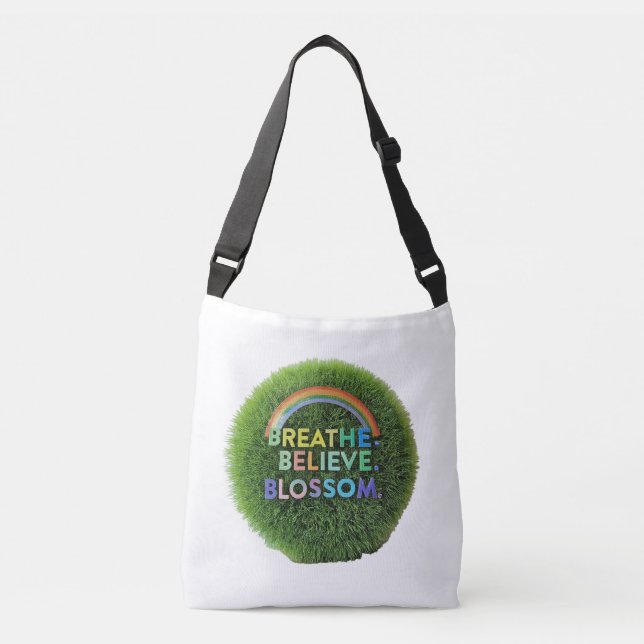 Breathe, Tro, Blommar - Kor-body Bag Axelväska (Framsida)