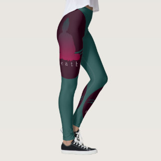 "Breathe" vackra Buddha. Leggings