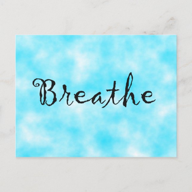 Breathe-vycard Vykort (Framsida)