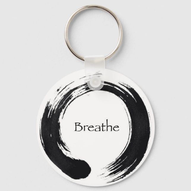 Breathe with Enso-symbol Nyckelring (Framsida)