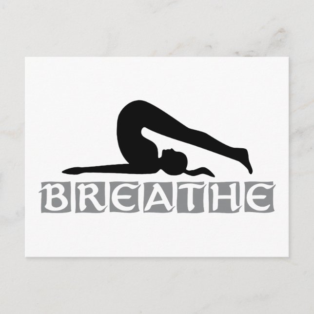 BREATHE Yoga Vykort (Framsida)
