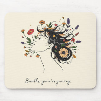 “Breathe, You’re Growing” Floral Mindfulness pad Musmatta