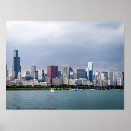 Breathtake Chicago Skyline Bilder Poster