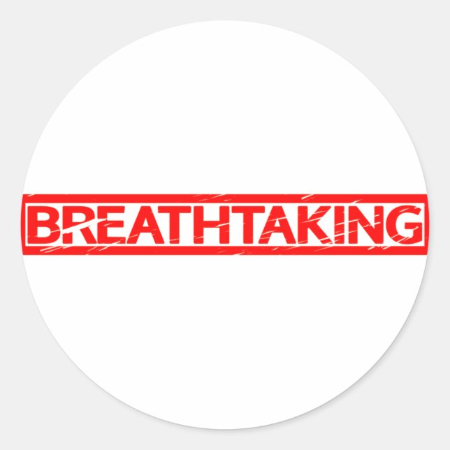 Breathtake Frimärke Runt Klistermärke (Framsida)