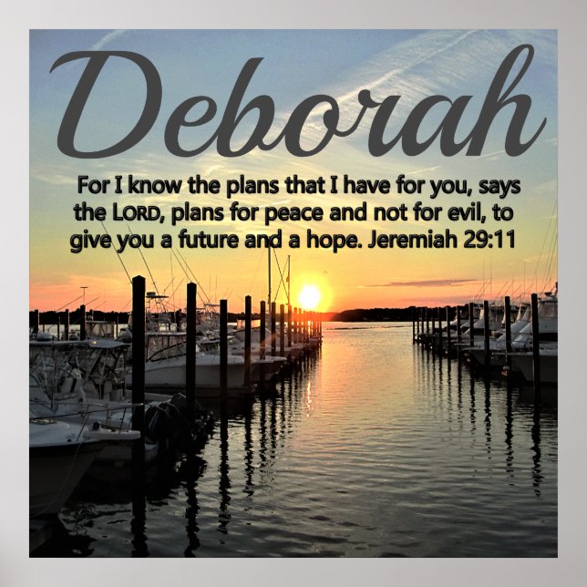 BREATHTAKING JEREMIAH 29:11 PERSONLIG SUNSET POSTER (Framsidan)