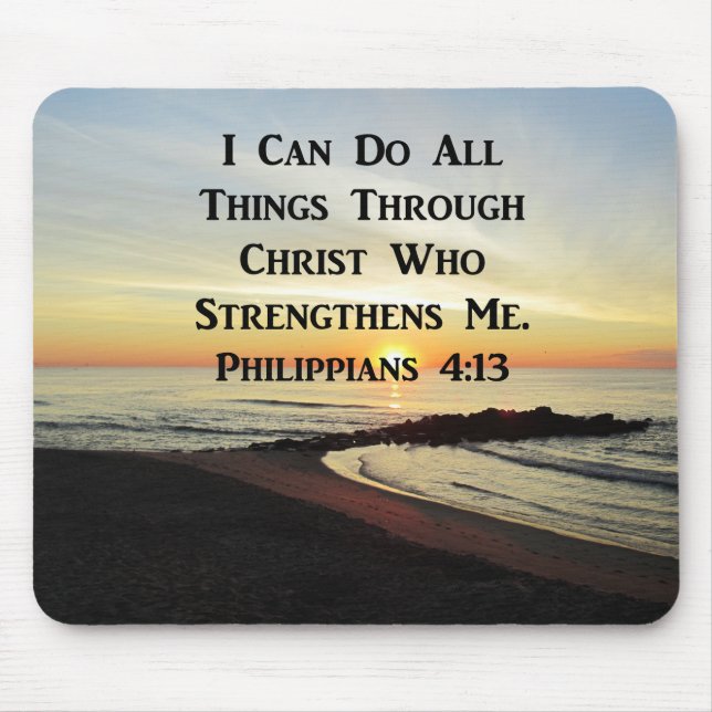 BREATHTAKING PHILIPPIANS 4:13 SCRIPTURE VERSE MUSMATTA (Framsidan)