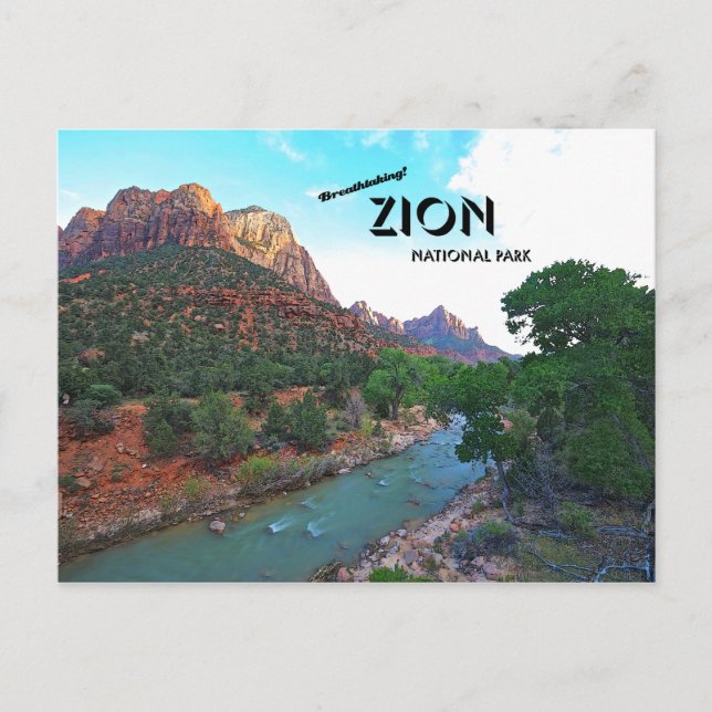 Breathting Zion nationalpark Vykort (Framsida)