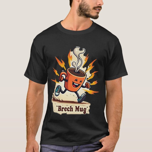 Brech Mug Hög Energi | Rollig Kaffekopp som Spring T Shirt (Framsida)