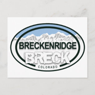 BRECK - Breckenridge Colorado Rocky mountains Vykort