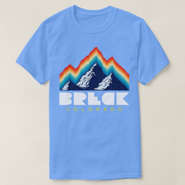 Breck Colorado Retro Ski T Shirt (Design framsida)