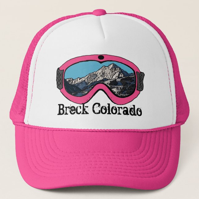 Breck Colorado rosa snö goggle hat Keps (Framsida)