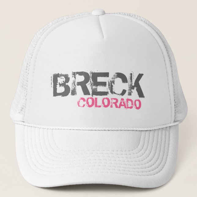 Breck Colorado, vit hatt Truckerkeps (Framsida)