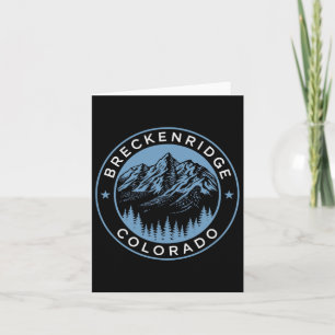 Breckenridge Co Hiking Camping Tourist Ski Gift Kort